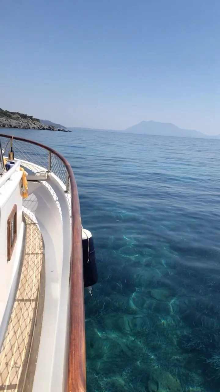 Özel tekne turunda Datça denizi